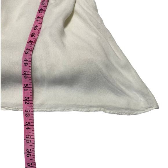 Alya Embroidered Maxi boho Dress v neck Sleeveless ivory Sz Small - Picture 8 of 16